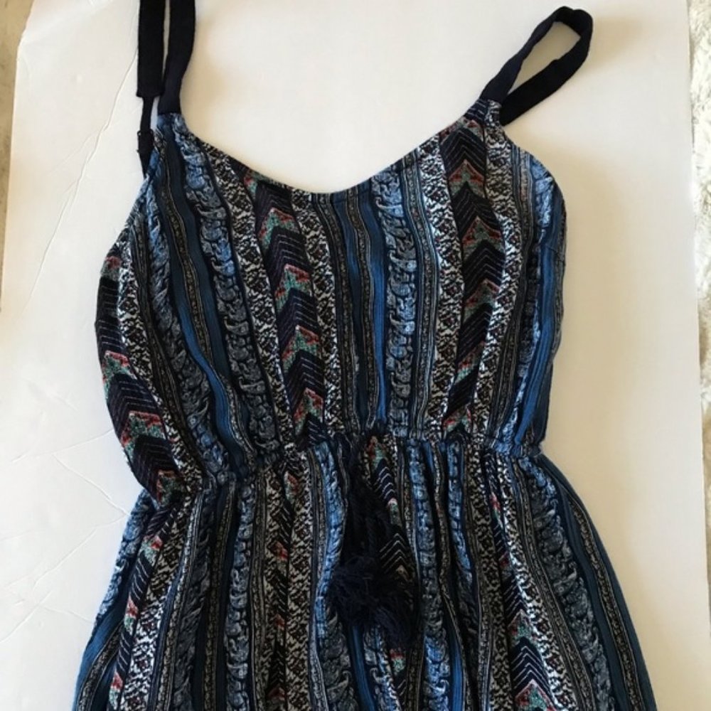Band of Gypsies Maxi Dress Blue Print